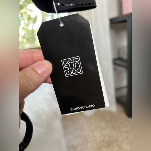 Clara Sunwoo Shimmer Embellished - High Boat Neck Top 🖤🖤🖤 NWT - Picture 12 of 12